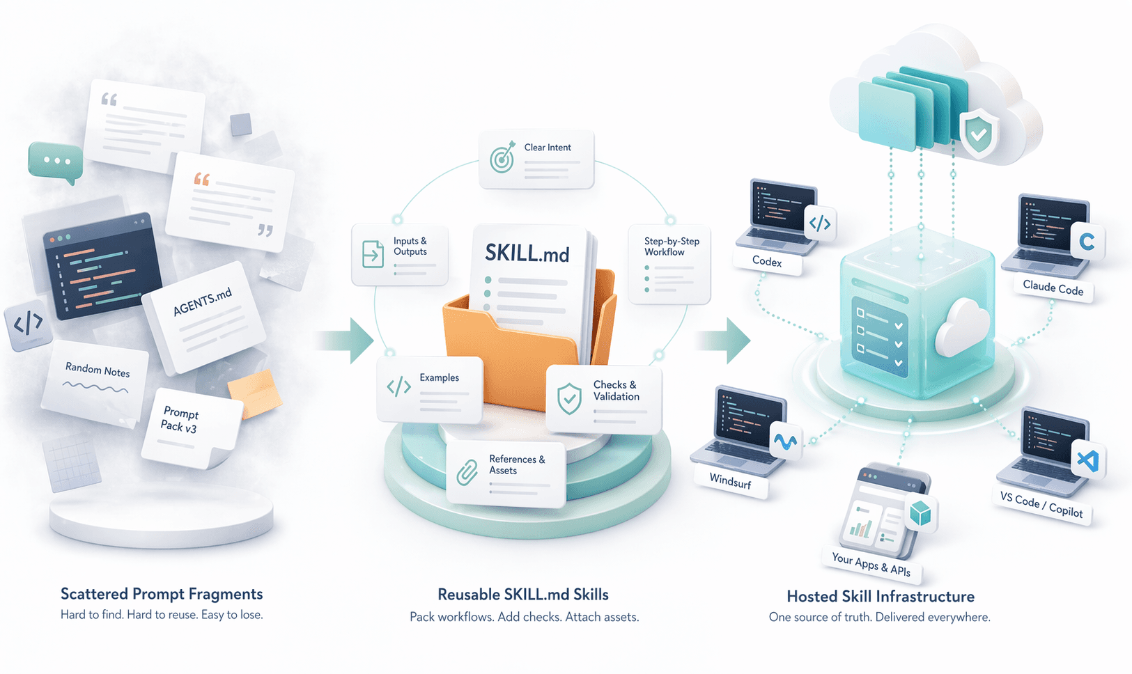 Illustration for AI Agent Skills in 2026: The Complete SKILL.md Guide to Building, Sharing, and Managing Reusable Skills Across Tools